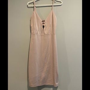 Nude Bodycon Mini Dress